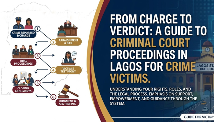 From Charge to Verdict: A Guide to Criminal Court Proceedings in Lagos for Crime Victims
